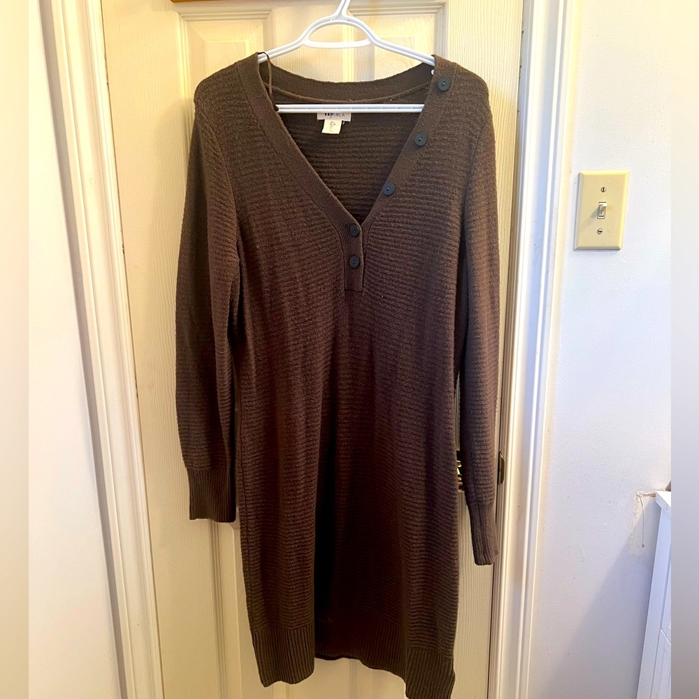 Dark Green Sweater Dress